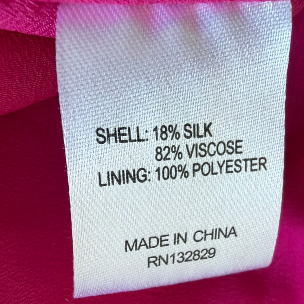 Lovers + Friends Kimora Velvet Mini Dress Long Sleeve Magenta Pink Size XS - Picture 11 of 13
